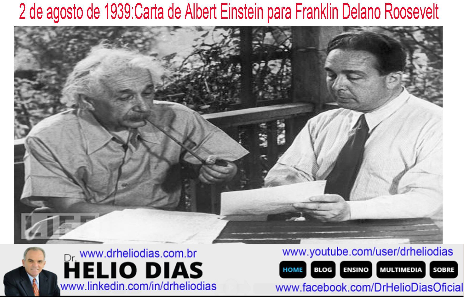 02 DE AGOSTO: Albert Einstein com auxílio do amigo e 