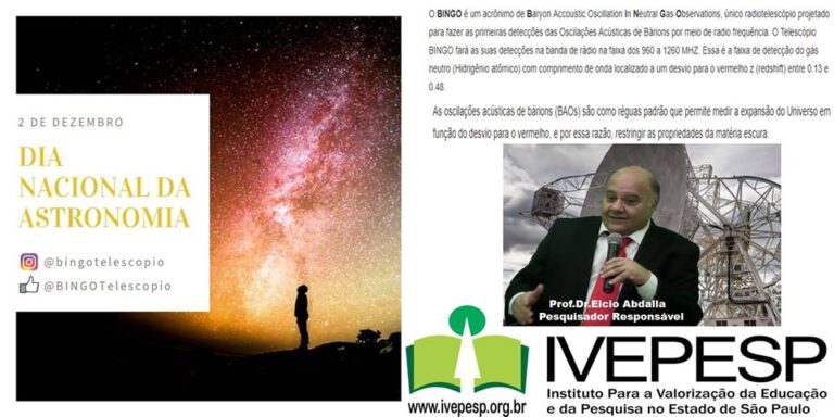 02 De Dezembro Dia Nacional Da Astronomia - IVEPESP